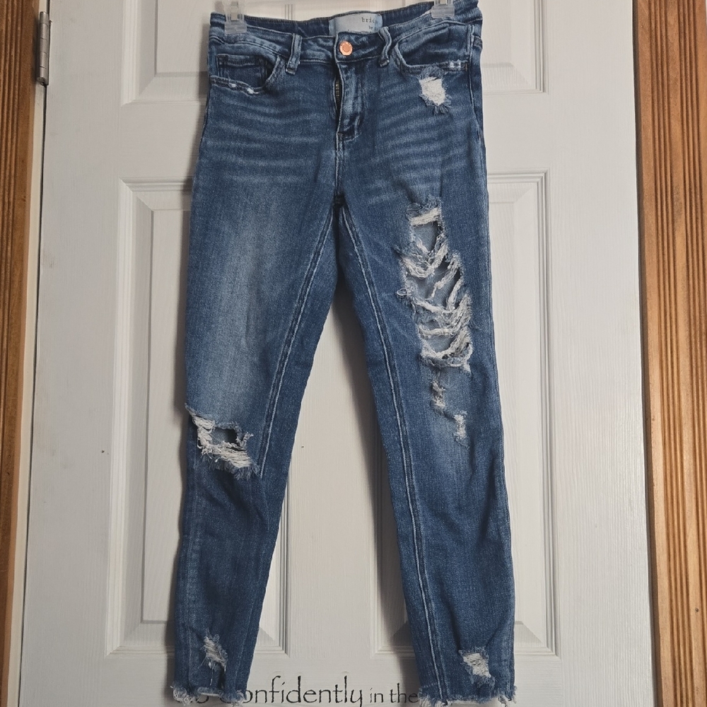 Trendy Distressed Denim Skinny Jeans